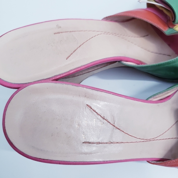 Kate Spade Sangria Watermelon Wedge Heels - Picture 4 of 15